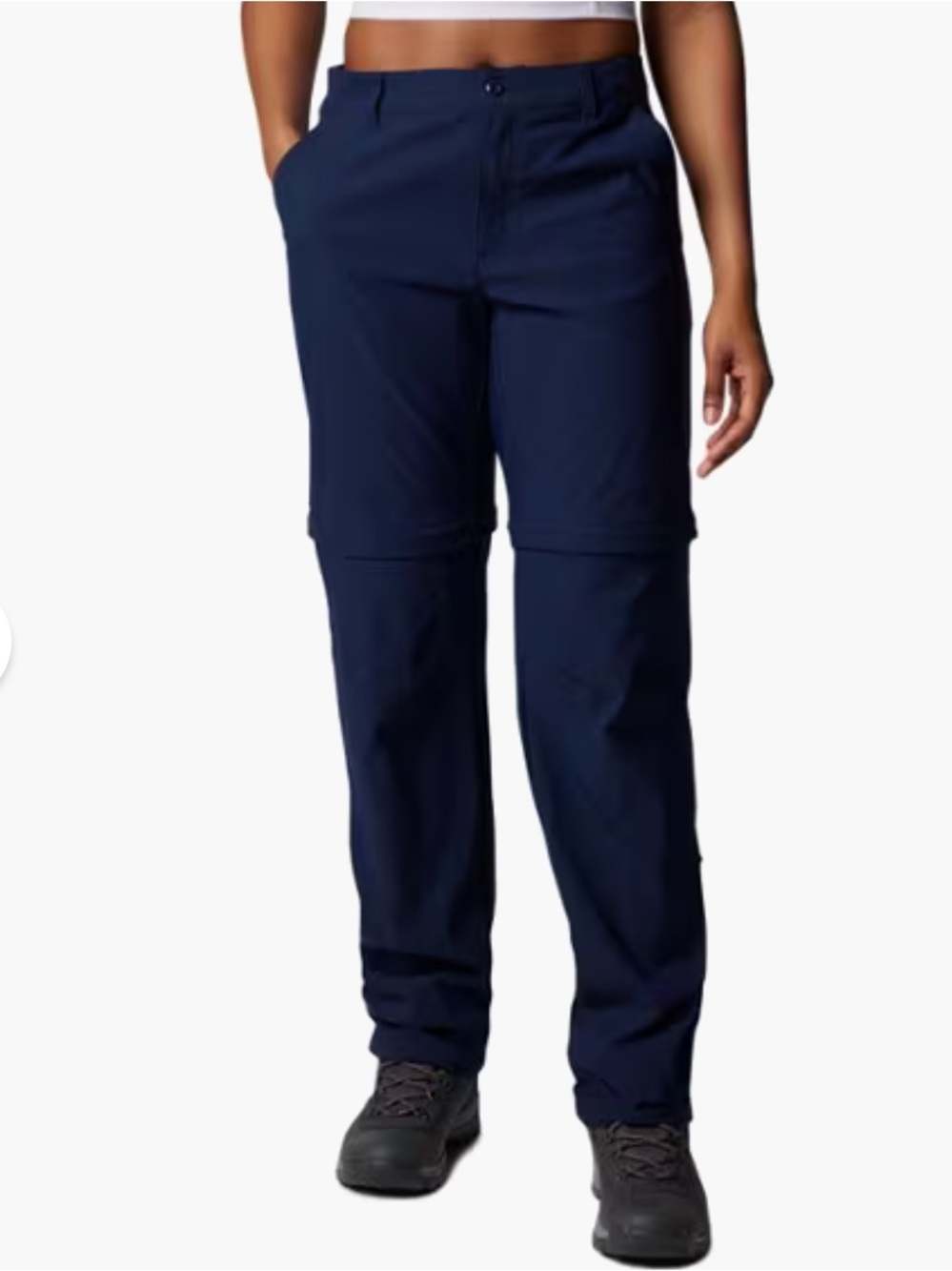 Columbia Leslie Falls Convertible Hiking Pants Size 12 Women’s Collegiate Navy